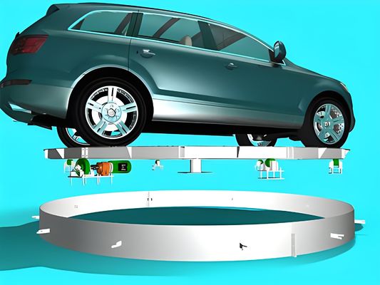 Dia 4m Car Display Rotating Platform 4000kg-8000Kg Automotive Turntable